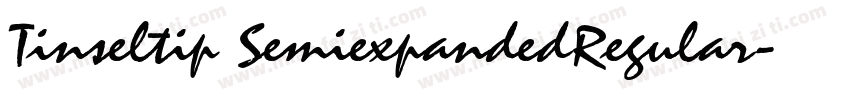 Tinseltip SemiexpandedRegular字体转换